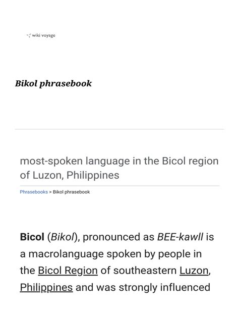 mabataon ka|Bikol phrasebook .